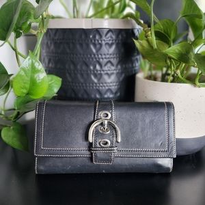 Coach Leather Soho Buckle Wallet